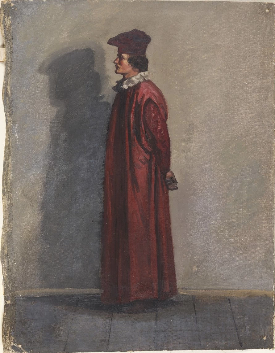 Uomo in costume medioevale